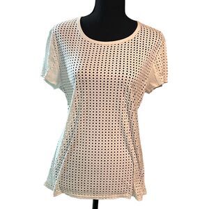 dylan Women’s Cut-Out Short Sleeve Top/Shirt-Size Medium